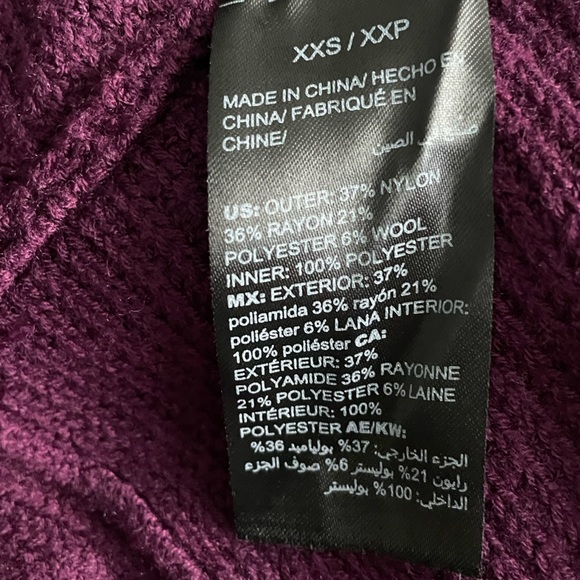 WHBM Purple Boatneck Sweater with Cross-Back Detail Size XXS - Picture 11 of 11